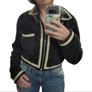 Vintage Morgan de toi zipper sweater size small